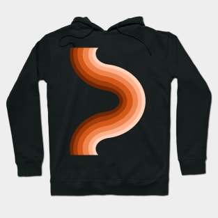 Whoa - retro stripes 70s style Hoodie